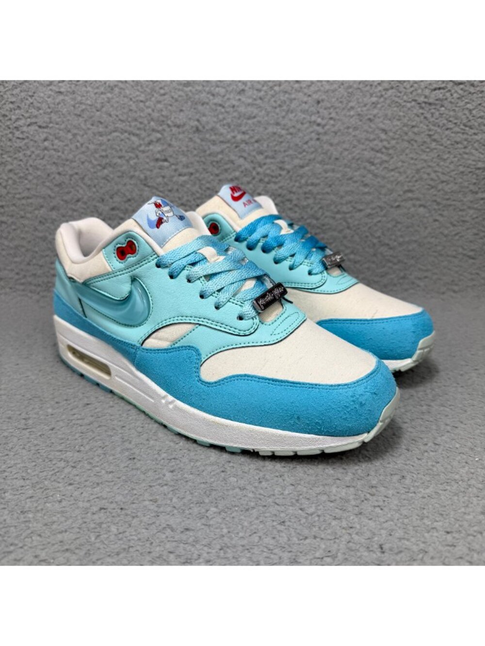 Nike Air Max 1 Puerto Rico Day Men 9.5 Shoe Blue Gale White 2023 Parade Sneakers